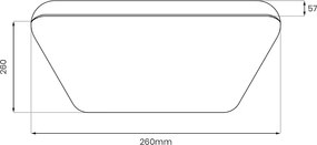 Stropné LED svietidlo Nemo, 1x LED 11w, 4000k, ch