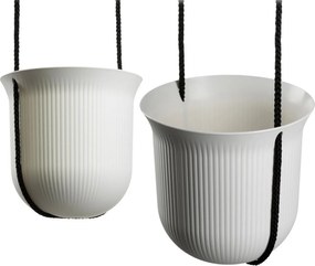 Závěsný květináč AERA HANG 17,9 cm krémový