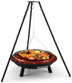 Arco Trino, otočný gril, ohnisko, BBQ, trojnožka, nehrdzavejúca oceľ