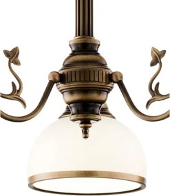 Brilagi - Stropný luster na tyči TAURUS 3xE27/15W/230V priemer 70 cm bronz