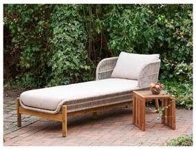 Odkladací stolík z teakového dreva 40x40 cm Pego – House Nordic