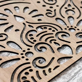 DUBLEZ | Polovičná mandala na stenu - Koruna