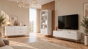 KOMODA TREVISO D3S BIELA 138 cm