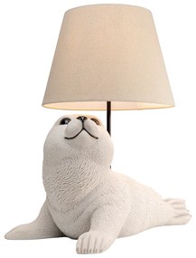 Animal Sea Lion stolová lampa biela
