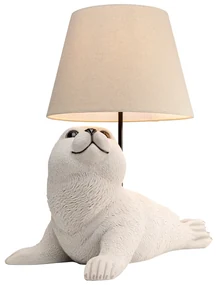 Animal Sea Lion stolová lampa biela