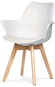 Autronic BONTEC Jedálenská stolička, čierna, plast, CT-771 BK Farba: Biela