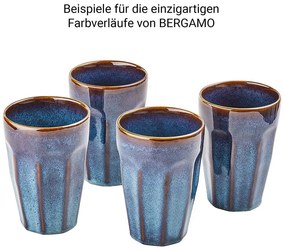 BERGAMO Hrnček Latte macchiato 330 ml - modrá