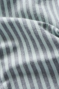 Ib Laursen Bavlnená utierka Linea Grey / Turquoise 50 × 70 cm