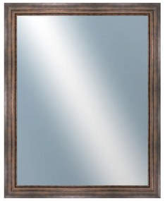 DANTIK - Zrkadlo v rámu, rozmer s rámom 80x100 cm z lišty TRITON široký meď (2951)