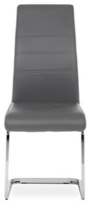 Autronic BONTEC Jedálenská stolička, šedá, ekokoža, DCL-408 GREY Farba: Šedá