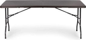 Cateringový stôl 180 cm skladací hnedý