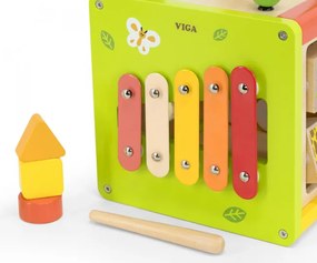 Edukačná kocka 5v1 Viga 44716 s bludiskami a xylofónom