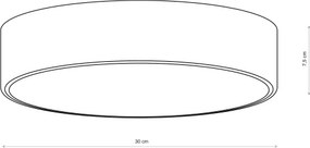 BRILAGI - Kúpeľňové stropné svietidlo CLARE 2xE27/24W/230V pr. 30 cm IP54 hnedá