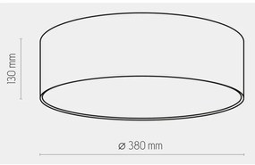 Detské stropné svietidlo RONDO KIDS 4xE27/15W/230V ružová