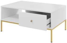 Konferenčný stolík Tonkor Gold TL104, Farby:: biela