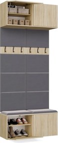 Předsíňová stěna HAGA 2W 100 cm dub Sonoma