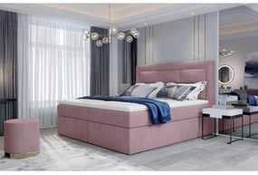 Čalúnená posteľ boxspring SAVOY, 180x200, mat velvet 63