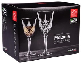 RCR MELODIA POHÁR NA BIELE VÍNO 210ML SADA 6 KS