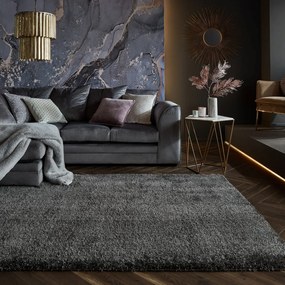 Flair Rugs koberce Kusový koberec Indulgence Velvet Graphite - 120x170 cm