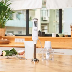Black+Decker BXHBA600E Tyčový mixér, biela