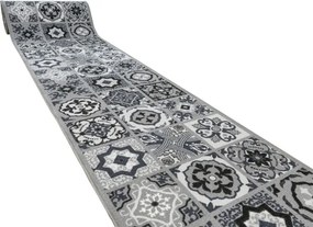 Protišmykový behúň Patchwork - sivý
