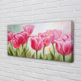 Obraz canvas tulipány obrázok 125x50 cm