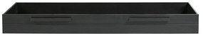 Čierna zásuvka pod posteľ 90x200 cm Dennis – WOOOD