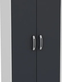 Predsieňová skriňa Astor biela/grafit