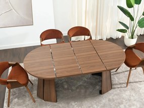 Rozkladací jedálenský stôl ORHAN orech 100 - 180 cm