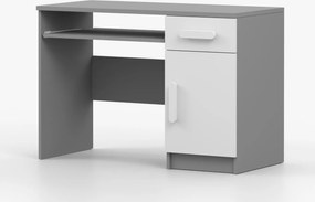 Písací stôl SMYK - šedý/biely (viac variant)