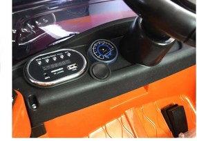 LEAN CARS Elektrické autíčko HL1638 pre deti LED MP3 ovládač oranžové