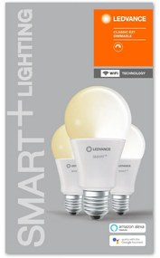 3PAK LED žiarovka E27 A75 14W 1521lm 2700K Warm LEDVANCE SMART+ WiFi Dimmable