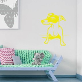 Veselá Stena Samolepka na stenu na stenu Pes Jack Russell Terrier Farba: černá