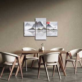 Obraz - Hory v hmle (90x60 cm)