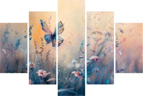 Obraz - Lúka s motýľom II. (150x105 cm)