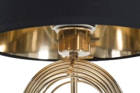Stolná lampa Maxt 44 cm čierno-zlatá