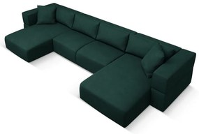 Zelená rohová pohovka do "U" Esther - Milo Casa