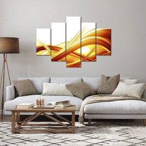 Obraz - Žltá abstrakcia (150x105 cm)