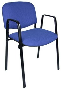 Konferenčná stolička ISO s područkami C38 – sivá