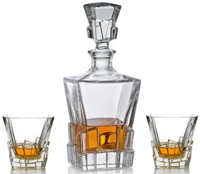 Bohemia Jihlava krištáľový whisky set Crack 1+2