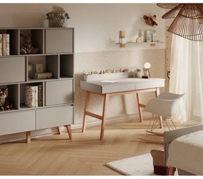 Detský písací stôl s bielou doskou 60x120 cm Swing – Pinio