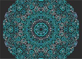 Obraz ornamentálne abstrakcie (70x50 cm)