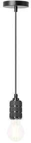 Toolight Toolight, závesná stropná lampa 1xE27 APP342-1CP, čierna, OSW-08409