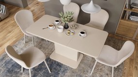 ASTON MINI-Z Béžová (Šampanská) - rozkladací stôl so zdvíhacou doskou