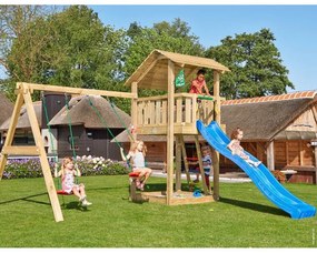 Ihrisko Jungle Shelter so šmykľavkou a modulom 2 Swing Frame 2.0