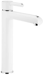 Batéria umývadlová vysoká biela chróm Angelit