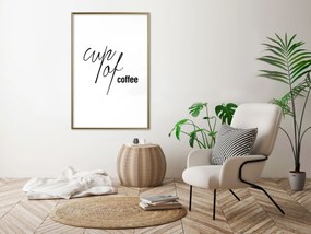Artgeist Plagát - Cup of Coffee [Poster] Veľkosť: 40x60, Verzia: Čierny rám