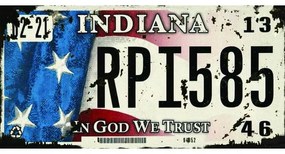 Ceduľa značka Indiana RPI585