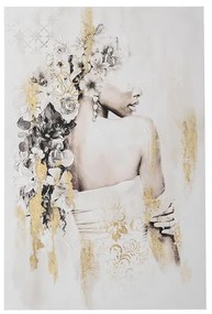 Obraz na plátne 120x80 Tajomná žena v bielom