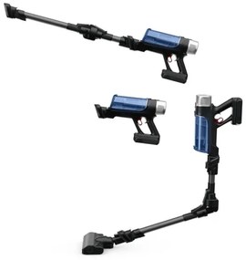 Rowenta - Tyčový vysávač X-FORCE FLEX ANIMAL AQUA AUTO 4v1 250W/230V čierna/modrá